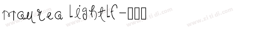 Maurea LightLf字体转换